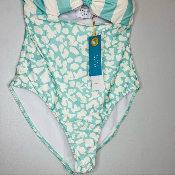 NWT Tanya Taylor Womens  Emmy One-Piece, Blue size large - Picture 3 of 7